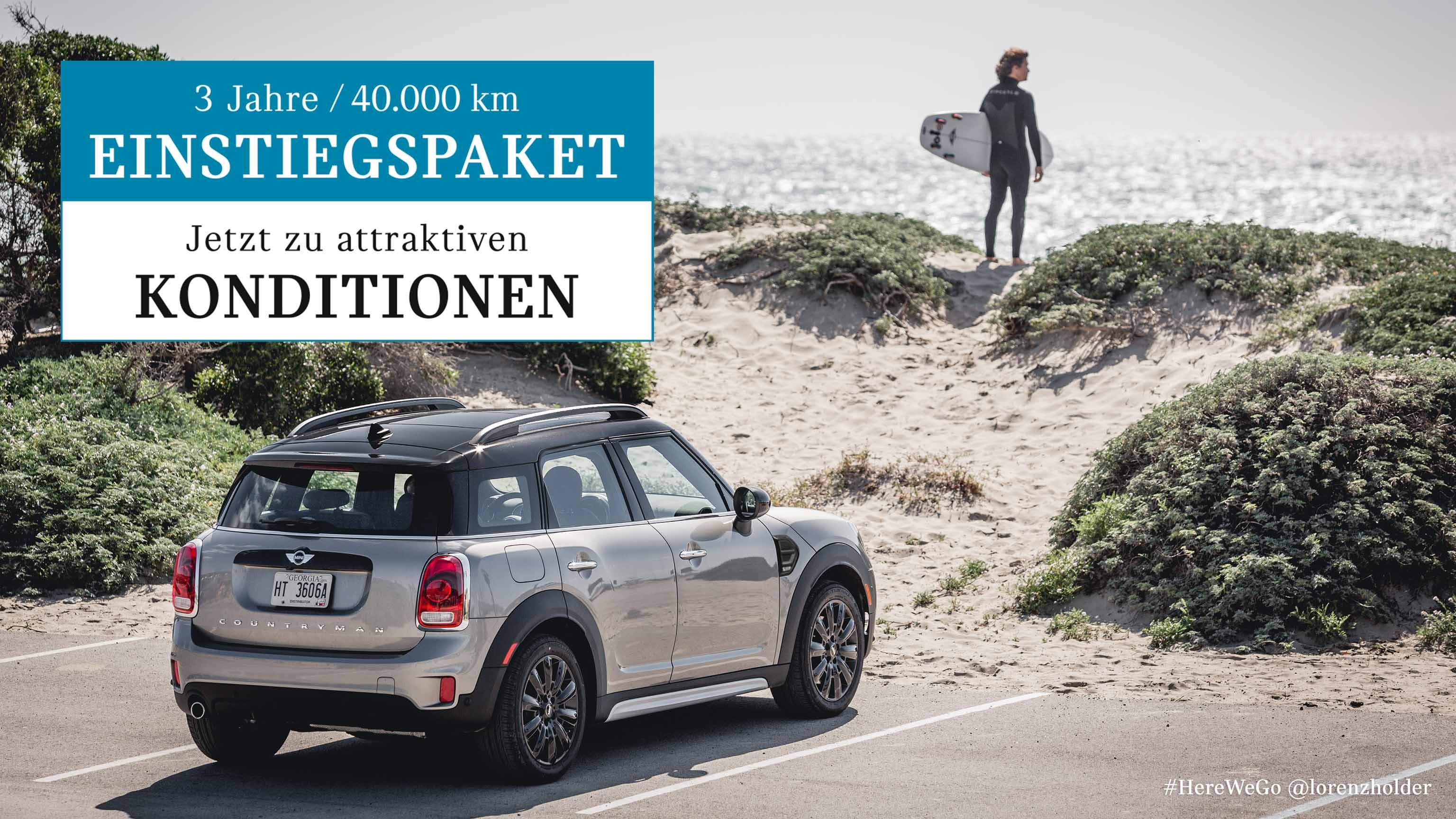 MINI Countryman - Heckschuss - vor Sanddüne MINI Countryman - Heckschuss - vor Sanddüne